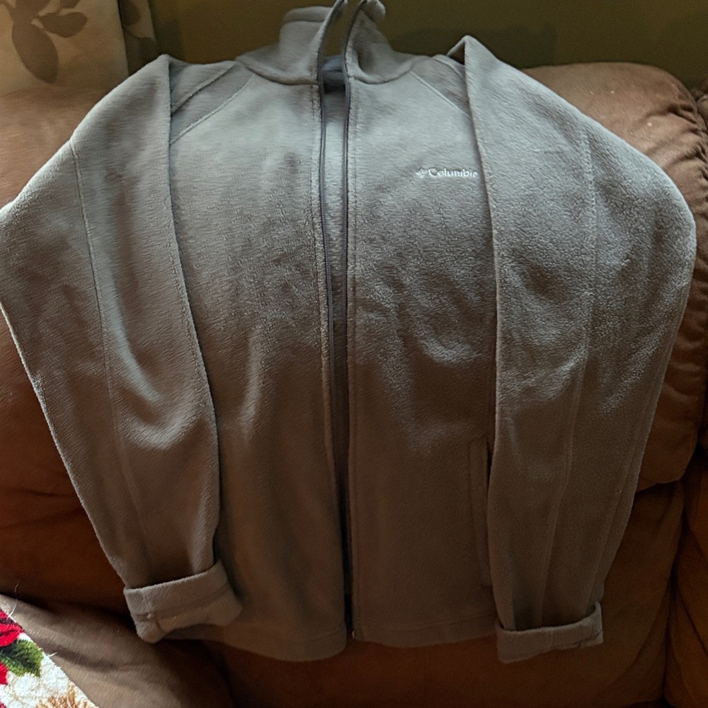 Columbia Men's Gray Full-Zip Fleece Jacket